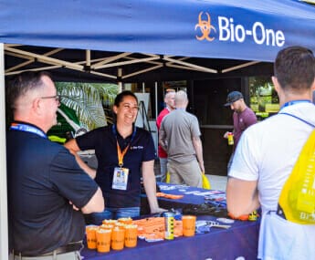 Bio-One of Portland decontamination and biohazard cleaning team supports local businesses